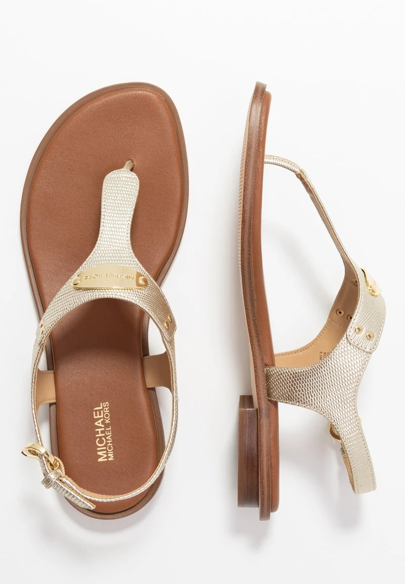 MICHAEL Michael Kors Damen PLATE THONG - Zehentrenner - Pale Gold 6 MICHAEL Michael Kors Damen PLATE THONG - Zehentrenner - Pale Gold – Bild 4