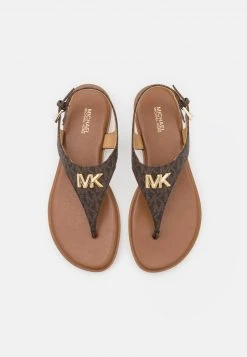 MICHAEL Michael Kors Damen JILLY FLAT - Zehentrenner - Brown -Michael Kors Verkäufe 847439f220ba46fba9cf1142056ea018