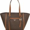 MICHAEL Michael Kors Damen CARINE MD - Shopping Bag - Mittelbraun -Michael Kors Verkäufe 84a4353b1b6540be988a0676cffbf406