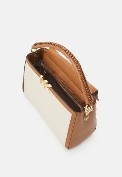MICHAEL Michael Kors Damen KARLIE SATCHEL - Handtasche - Natural -Michael Kors Verkäufe 8562c540ab0842c1a49dc63b6ff58015