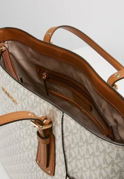 MICHAEL Michael Kors Damen VOYAGER SIGNATURE TOTE - Handtasche - Vanilla -Michael Kors Verkäufe 859ca6ff88e14261a19aaf70d7915509