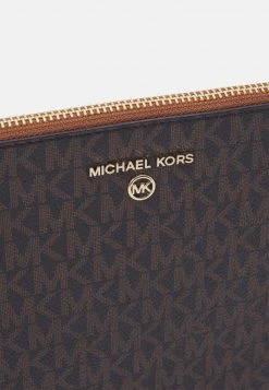 MICHAEL Michael Kors Damen JET CHARM WRISTLET - Clutch - Brown -Michael Kors Verkäufe 8604deb61acb4631a33582d2dd63a7d4