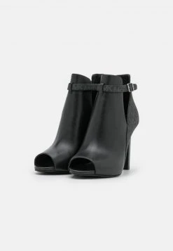 MICHAEL Michael Kors Damen LAWSON OPEN TOE - High Heel Stiefelette - Black -Michael Kors Verkäufe 864cde2790b145f7bbef1da2aaac86d6