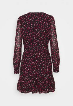 MICHAEL Michael Kors Damen FLORAL PRINTED MINI DRESS - Freizeitkleid - Berry -Michael Kors Verkäufe 89c390ba269e40fea0d9d7a453682023