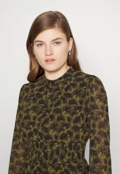 MICHAEL Michael Kors Damen PALMETTO SMOCK DRESS - Freizeitkleid - Smoky Olive -Michael Kors Verkäufe 8afa7f93ff2d4ff0b9d0f6986393529b