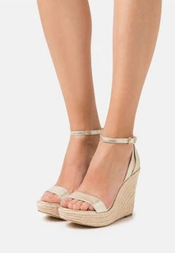 MICHAEL Michael Kors Damen KIMBERLY WEDGE - High Heel Sandalette - Pale Gold