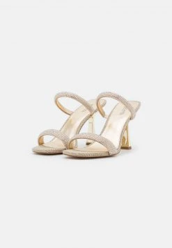 MICHAEL Michael Kors Damen CLARA - Pantolette Hoch - Pale Gold -Michael Kors Verkäufe 8d45a793586b481695e859ddec9e60e0