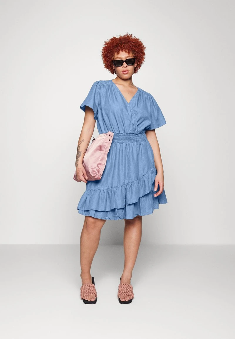 MICHAEL Michael Kors Damen WRAP DRESS - Freizeitkleid - Light Cadet Wash 4 MICHAEL Michael Kors Damen WRAP DRESS - Freizeitkleid - Light Cadet Wash – Bild 2