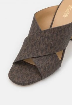 MICHAEL Michael Kors Damen PORTER MULE - Pantolette Hoch - Brown -Michael Kors Verkäufe 90e18d9a542141eebba18306843bbb57