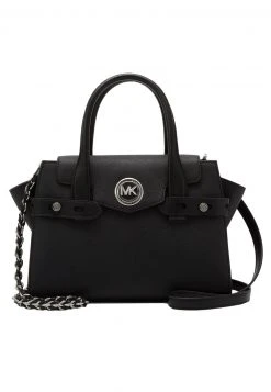 MICHAEL Michael Kors Damen CARMENSM FLAP BELTED SATCHEL - Handtasche - Black -Michael Kors Verkäufe 91d7fad2abd54e91b592c74fc41c2597