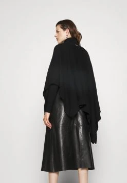 MICHAEL Michael Kors Damen ASYM PONCHO - Cape - Black 4 MICHAEL Michael Kors Damen ASYM PONCHO - Cape - Black -Michael Kors Verkäufe 92164c8638ee496e97c13a1ccf593b36