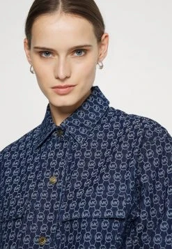 MICHAEL Michael Kors Damen LOGO DRESS - Jeanskleid - Indigo -Michael Kors Verkäufe 92966e5b07b1478ab72e0f53e695da84