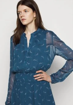 MICHAEL Michael Kors Damen SIG LOGO PRINT DRESS - Blusenkleid - River Blue -Michael Kors Verkäufe 933c18d88bd24eeaa46b85a6ed14b1fc