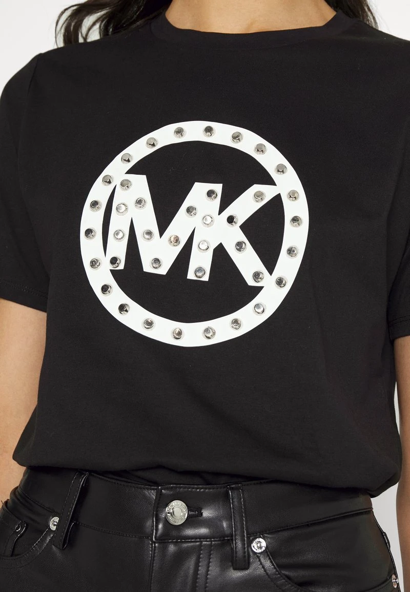 MICHAEL Michael Kors Damen STUD CIRCLE LOGO TEE - T-Shirt Print - Black 8 MICHAEL Michael Kors Damen STUD CIRCLE LOGO TEE - T-Shirt Print - Black – Bild 6