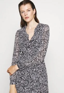 MICHAEL Michael Kors Damen BICOLOR HIPPIE WRAP - Maxikleid - Black/white -Michael Kors Verkäufe 9904a0e86b50402b830d7aea2e8b3e62