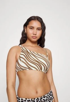 MICHAEL Michael Kors Damen DIAGONAL BELT LOGO RING ONESHOULDER - Bikini-Top - Bone
