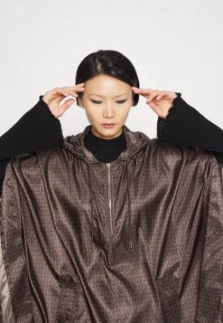 MICHAEL Michael Kors Damen ANORAK - Cape - Chocolate -Michael Kors Verkäufe 9da7e6b7a0674db883c1a968eb34f6e0