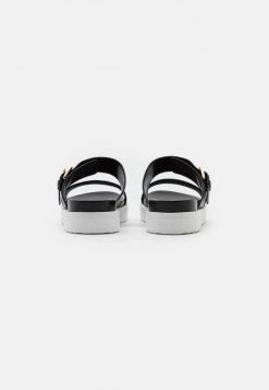 MICHAEL Michael Kors Damen BO SLIDE - Pantolette Flach - Black -Michael Kors Verkäufe 9defd60f8ddf460dbe50e2d550d3e3ed