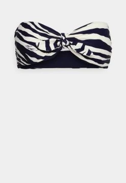 MICHAEL Michael Kors Damen REVERSIBLE TIE FRONT BANDEAU - Bikini-Top - Navy -Michael Kors Verkäufe a0c6ec8a6fb045a4aeb4ead7eb51c8ed