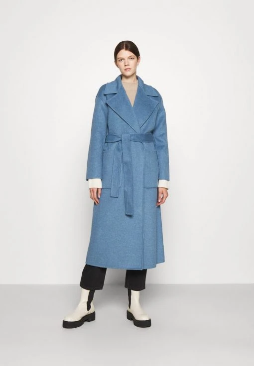 MICHAEL Michael Kors Damen DOUBLEFACE ROBE COAT - Klassischer Mantel - Blue -Michael Kors Verkäufe a3f1a89b5bf245fcb13ea46e847ab8b2