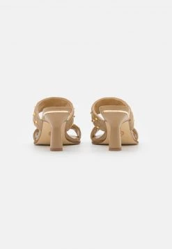 MICHAEL Michael Kors Damen AMELIA MULE - Pantolette Hoch - Camel -Michael Kors Verkäufe a4badb02b9d641e981ccd16ffbb67a8e