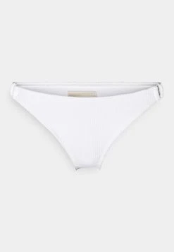 MICHAEL Michael Kors Damen DECADENT TEXTURE LOGO SIDE RING BOTTOM - Bikini-Hose - White -Michael Kors Verkäufe a5f63843aaac42a49aaa72070357807f