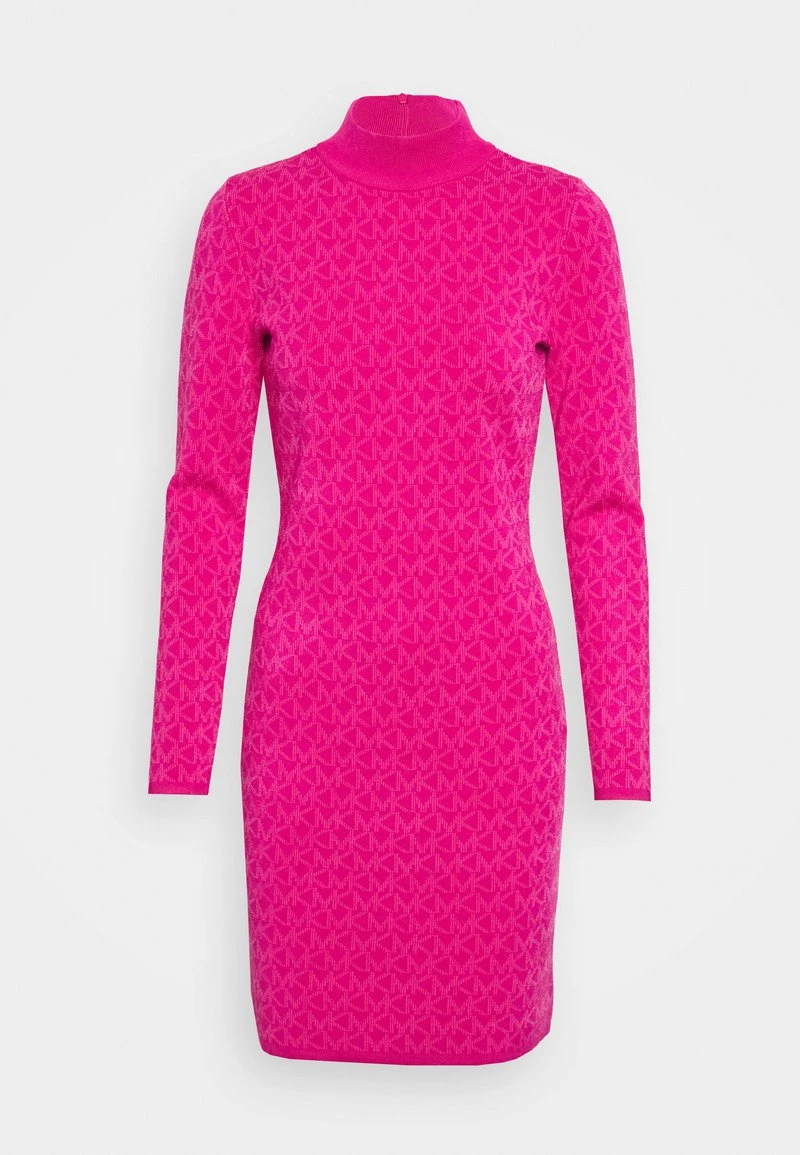 MICHAEL Michael Kors Damen MEGA DOT MOCK NECK DRESS - Strickkleid - Wild Berry 3 MICHAEL Michael Kors Damen MEGA DOT MOCK NECK DRESS - Strickkleid - Wild Berry