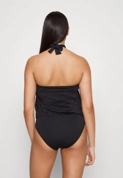 MICHAEL Michael Kors Damen ICONIC SOLIDS LOGO RING BLOUSON ONEPIECE - Badeanzug - Black -Michael Kors Verkäufe a739c6edc5774b10be82812f212c9f91