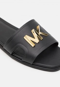 MICHAEL Michael Kors Damen KIPPY SLIDE - Pantolette Flach - Black -Michael Kors Verkäufe a7986f3b3ecb404ea8c715e79726ec64