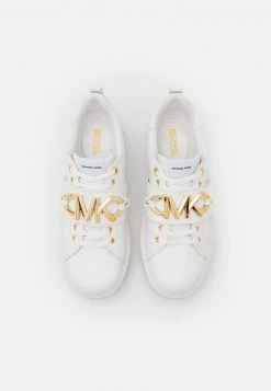 MICHAEL Michael Kors Damen EMMETT STRAP LACE UP - Sneaker Low - Optic White -Michael Kors Verkäufe a7ac5a6c9c034de9b087971b092916bc
