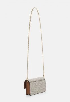 MICHAEL Michael Kors Damen JADE XS ON XBODY - Umhängetasche - White/brown -Michael Kors Verkäufe a85b6323141a4bdf86c32369a7f769d5