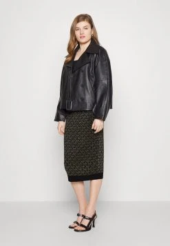 MICHAEL Michael Kors Damen PENCIL SKIRT - Bleistiftrock - Black/gold -Michael Kors Verkäufe a8a0e9b448004551b07adb8584026b6a