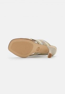 MICHAEL Michael Kors Damen GIDEON MULE - Pantolette Hoch - Light Sand/multicolor -Michael Kors Verkäufe aa98fbff7f654951823b51441a7e129f