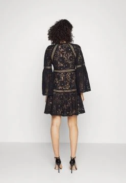 MICHAEL Michael Kors Damen BELL MINI DRESS - Cocktailkleid/festliches Kleid - Black -Michael Kors Verkäufe ac7131aba8f04acc9cb84304a14b5f59