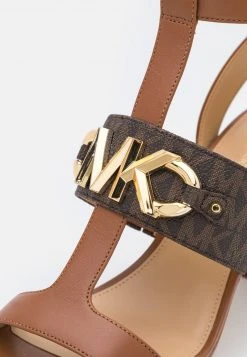 MICHAEL Michael Kors Damen IZZY T STRAP - High Heel Sandalette - Brown/multi-coloured -Michael Kors Verkäufe ad1f21dfae9542239712dea46cf19898