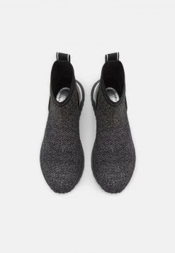 MICHAEL Michael Kors Damen BODIE - Sneaker High - Black/silver -Michael Kors Verkäufe adabc21b297f44bb9cbe507c1f596bf3