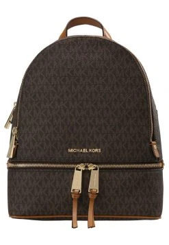 MICHAEL Michael Kors Damen RHEA ZIP BACK PACK - Tagesrucksack - Brown -Michael Kors Verkäufe adf276ab9c2541a694ef9ba1f32e08ed