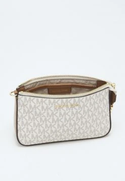 MICHAEL Michael Kors Damen JET SET CHAIN POUCHETTE - Clutch - Vanilla -Michael Kors Verkäufe ae521b330aee4a9e8f7f5665836ebefc