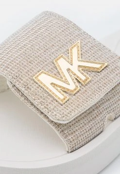 MICHAEL Michael Kors Damen PLATFORM SLIDE - Pantolette Flach - Champagne -Michael Kors Verkäufe af5fb4715cef4e4098400fd5f68f83d7