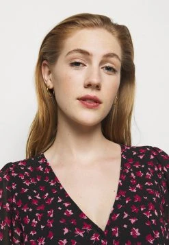 MICHAEL Michael Kors Damen FLORAL PRINTED MINI DRESS - Freizeitkleid - Berry -Michael Kors Verkäufe afab9663574b4be09fd64559e8582248