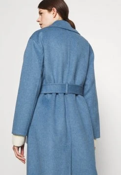 MICHAEL Michael Kors Damen DOUBLEFACE ROBE COAT - Klassischer Mantel - Blue -Michael Kors Verkäufe afc29d1086d741538d5bc7bd41e56e30