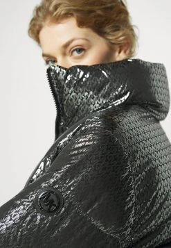 MICHAEL Michael Kors Damen Daunenjacke - Black/silver -Michael Kors Verkäufe b0ca21637dab40ac81a20aea226bf377