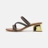 MICHAEL Michael Kors Damen LANA MULE - Pantolette Hoch - Brown -Michael Kors Verkäufe b2518f26b34c4163b10f8807b3c8cc16