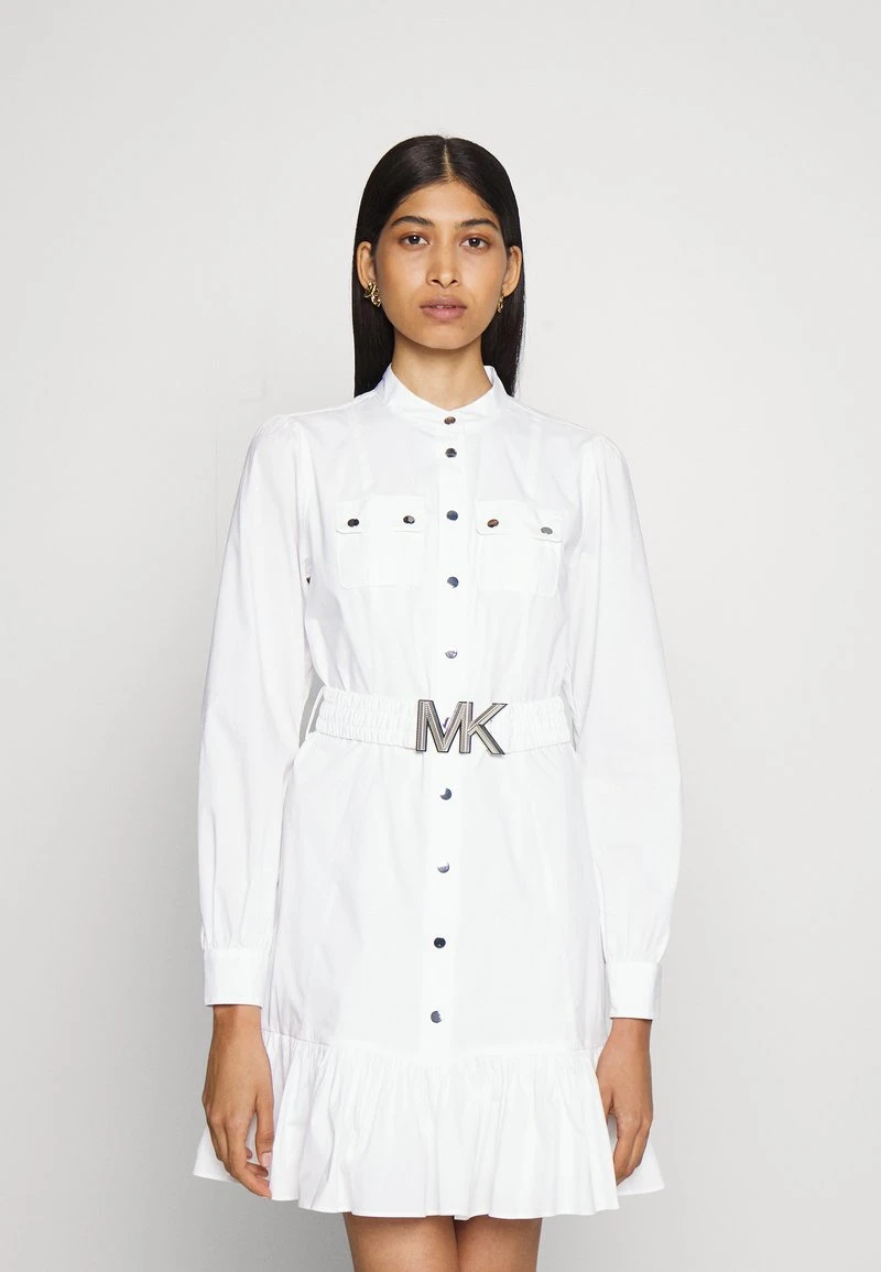 UTILITY DRESS - Freizeitkleid - white MICHAEL Michael Kors Damen UTILITY DRESS - Freizeitkleid - White -Michael Kors Verkäufe b41463fe509b4cca9fdf0b6d70b6c387