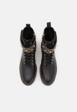 MICHAEL Michael Kors Damen HASKELL CUFF BOOTIE - Schnürstiefelette - Brown/black -Michael Kors Verkäufe b4ecf84494574c438c9360fa173e0a7b