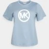 MICHAEL Michael Kors Damen CIRCLE LOGO TEE - T-Shirt Print - Chambray -Michael Kors Verkäufe b68944d2040c403a985ce2b7fcf4ff4f