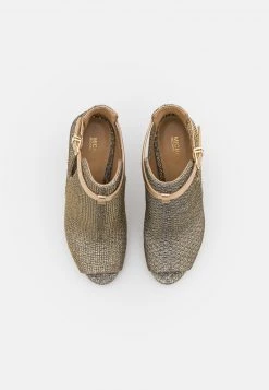 MICHAEL Michael Kors Damen LAWSON OPEN TOE - High Heel Stiefelette - Gold -Michael Kors Verkäufe ba3272ba14ab430e8ccf301d36cb638c