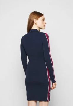 MICHAEL Michael Kors Damen LOGO TAPE SPLIT HEM DRESS - Etuikleid - Midnightblue 11 MICHAEL Michael Kors Damen LOGO TAPE SPLIT HEM DRESS - Etuikleid - Midnightblue -Michael Kors Verkäufe bc0e62a8a7d04a139331da624442d287