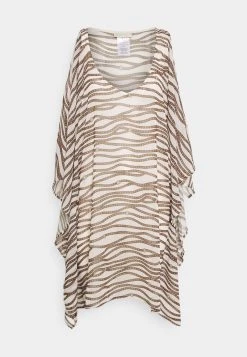 MICHAEL Michael Kors Damen DIAGONAL BELT V NECK CAFTAN - Strandaccessoire - Bone -Michael Kors Verkäufe bc69be235fd8463182fcf4a0845e9c3d