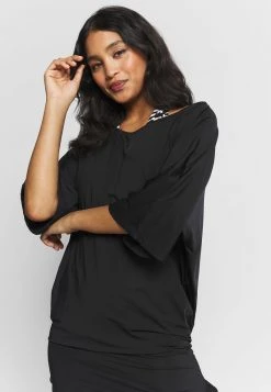 MICHAEL Michael Kors Damen ICONIC SOLIDS SIDE TIE COVER UP - Strandaccessoire - Black -Michael Kors Verkäufe bdd52ced70174f70b744492913fdb5d9